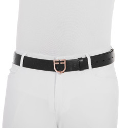 Cintura Equestro in pelle nera con fibbia rose gold Nero Cintura Equestro in pelle nera con fibbia rose gold Nero