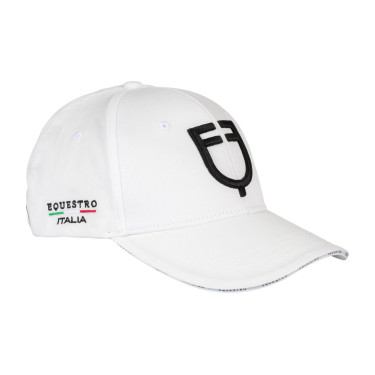 Cappellino unisex Equestro x FISE Bianco Cappellino unisex Equestro x FISE Bianco