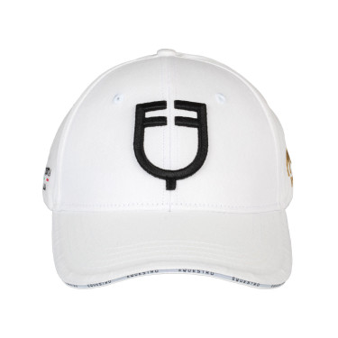 Cappellino unisex Equestro x FISE Bianco Cappellino unisex Equestro x FISE Bianco