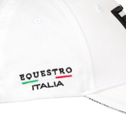 Cappellino unisex Equestro x FISE Bianco Cappellino unisex Equestro x FISE Bianco
