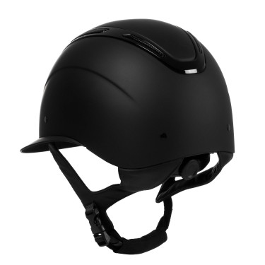 Casco da donna Equestro Apocalypse con calotta opaca omologato EN 1384-2023 Nero / nero lucido Casco da donna Equestro Apocalypse con calotta opaca omologato EN 1384-2023 Nero / nero lucido