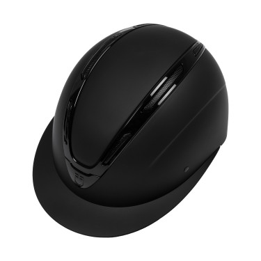 Casco da donna Equestro Apocalypse con calotta opaca omologato EN 1384-2023 Nero / nero lucido Casco da donna Equestro Apocalypse con calotta opaca omologato EN 1384-2023 Nero / nero lucido
