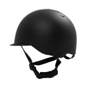 Casco Equestro unisex Azael con rotella posteriore con EN 1384-2023 Nero / canna di fucile Grigio
