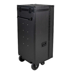 Armadio selleria Equestro in metallo nero 65×62×138 cm Nero lucido