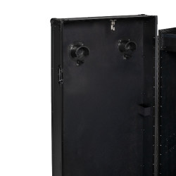 Armadio selleria Equestro in metallo nero 65×62×138 cm Nero F026