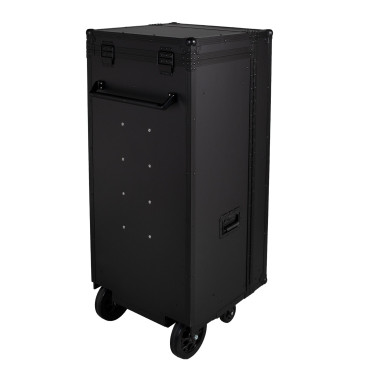 Armadio selleria Equestro in metallo nero 65×62×138 cm Nero F026
