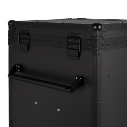 Armadio selleria Equestro in metallo nero 65×62×138 cm Nero F026