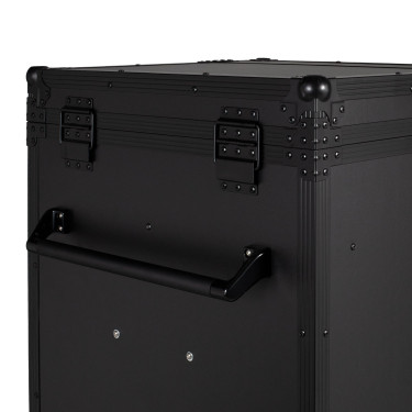 Armadio selleria Equestro in metallo nero 65×62×138 cm Nero F026