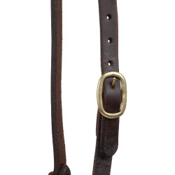 Testiera western Lakota One Ear Oliato Marrone