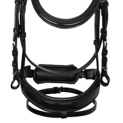 Filet con testiera anatomica Equestro con capezzina imbottita Nero