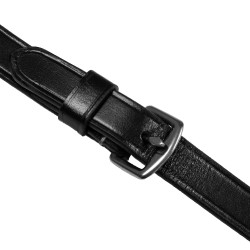 Briglia Supreme Hemelite da dressage con redini in gomma Nero Briglia Supreme Hemelite da dressage con redini in gomma Nero