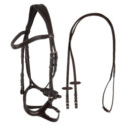 Filetto inglese in cuoio con capezzina anatomica Filetto inglese in cuoio con capezzina anatomica