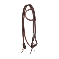 Testiera one-ear Pool’s con sottogola Oliato Marrone