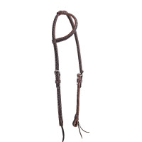 Briglia one-ear Pool’s 23748 con incisioni a motivo serpente Marrone