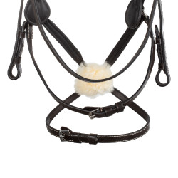 Briglia messicana Supreme con capezzina anatomica Marrone scuro