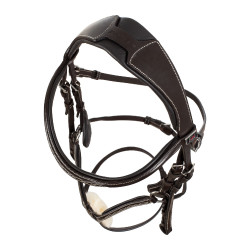 Briglia messicana Supreme con capezzina anatomica Marrone scuro