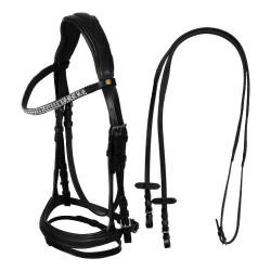 Testiera equitazione Equestro Softy Cover in cuoio