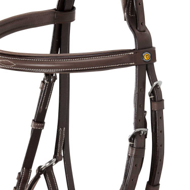 Briglia Equestro con capezzina messicana e montone sintetico Marrone scuro