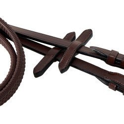 Briglia Equestro con capezzina messicana e montone sintetico Marrone scuro