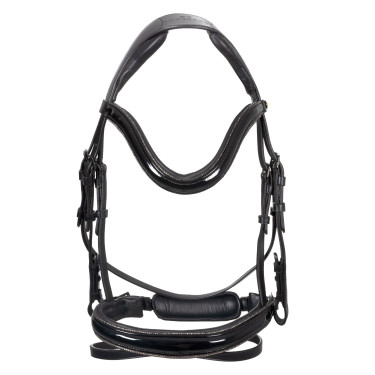 Briglia Equestro curvata a forma anteriore Nero Briglia Equestro curvata a forma anteriore Nero