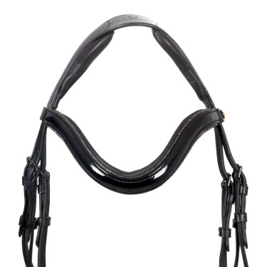 Briglia Equestro curvata a forma anteriore Nero Briglia Equestro curvata a forma anteriore Nero