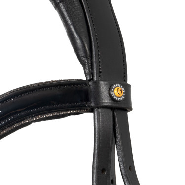 Briglia Equestro curvata a forma anteriore Nero Briglia Equestro curvata a forma anteriore Nero