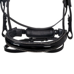 Briglia Equestro curvata a forma anteriore Nero Briglia Equestro curvata a forma anteriore Nero