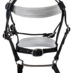 Briglia in cuoio Equestro con strass per cavallo giocattolo Nero Briglia in cuoio Equestro con strass per cavallo giocattolo Nero