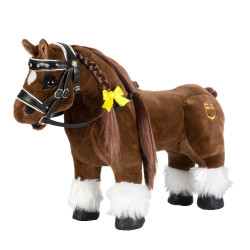 Briglia in cuoio Equestro con strass per cavallo giocattolo Nero Briglia in cuoio Equestro con strass per cavallo giocattolo Nero