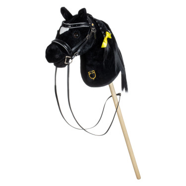 Briglia in pelle lucida per hobby horse Equestro Nero Briglia in pelle lucida per hobby horse Equestro Nero