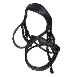 Briglia da dressage Equestro Elegant in cuoio Nero Briglia da dressage Equestro Elegant in cuoio Nero