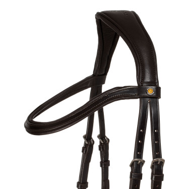 Briglia Comfitec Equestro anatomica in pelle Marrone scuro