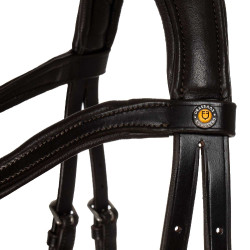 Briglia Comfitec Equestro anatomica in pelle Marrone scuro