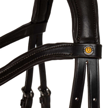 Briglia Comfitec Equestro anatomica in pelle Marrone scuro