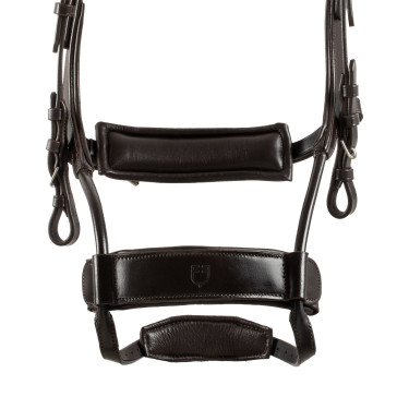 Briglia Comfitec Equestro anatomica in pelle Marrone scuro