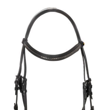 Briglia inglese Equestro nera in pelle Nero Briglia inglese Equestro nera in pelle Nero
