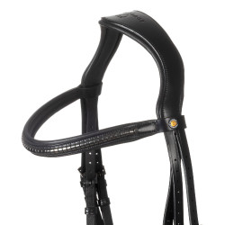 Briglia inglese Equestro nera in pelle Nero Briglia inglese Equestro nera in pelle Nero