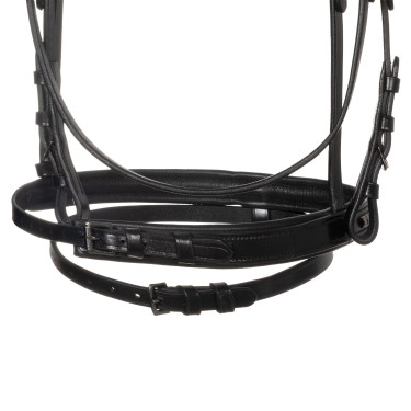 Briglia inglese Equestro nera in pelle Nero Briglia inglese Equestro nera in pelle Nero