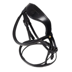Briglia inglese Equestro nera in pelle Nero Briglia inglese Equestro nera in pelle Nero