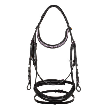 Briglia anatomica Equestro in pelle Nero