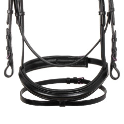 Briglia anatomica Equestro in pelle Nero