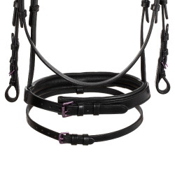 Briglia anatomica Equestro in pelle Nero