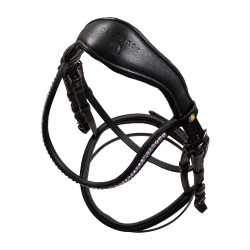 Briglia anatomica Equestro in pelle Nero