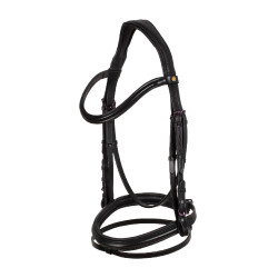 Briglia anatomica Equestro in pelle Nero