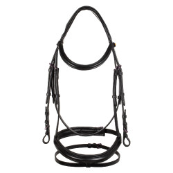 Briglia anatomica Equestro in pelle Nero