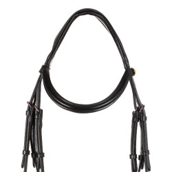 Briglia anatomica Equestro in pelle Nero