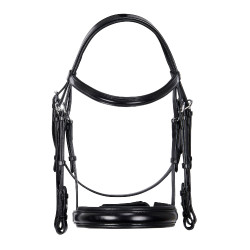 Briglia da dressage Equestro in cuoio senza redini Nero Briglia da dressage Equestro in cuoio senza redini Nero