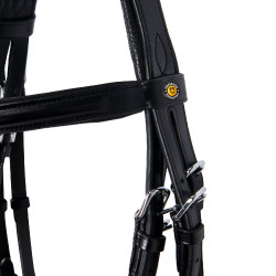 Briglia da dressage Equestro in cuoio senza redini Nero Briglia da dressage Equestro in cuoio senza redini Nero