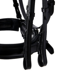 Briglia da dressage Equestro in cuoio senza redini Nero Briglia da dressage Equestro in cuoio senza redini Nero
