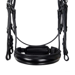 Briglia da dressage Equestro in cuoio senza redini Nero Briglia da dressage Equestro in cuoio senza redini Nero